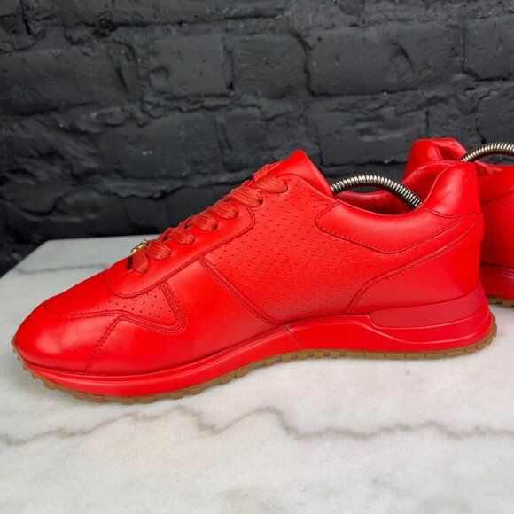 Louis Vuitton X Supreme Run Away Sneakers Red Leather 8 LV or 9 US or 42 EUR - Picture 8 of 16